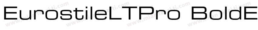 EurostileLTPro BoldEx2字体转换